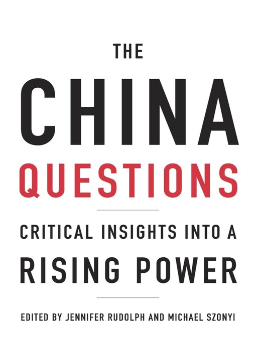 Title details for The China Questions by Jennifer Rudolph - Wait list